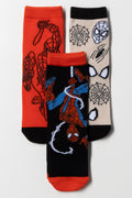 Spider-Man 3 Pack Socks Red