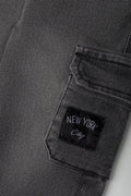 Denim Cargo Pants Grey (1)