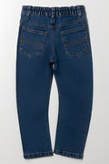 Bow Leg Denim Jeans Blue (2)