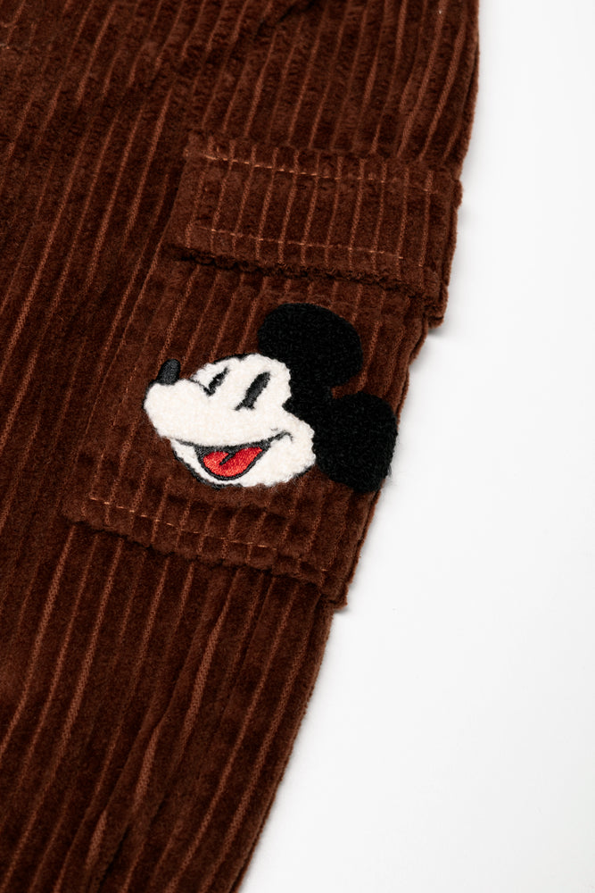 Mickey Mouse Long Corduroy Pants Brown (1)