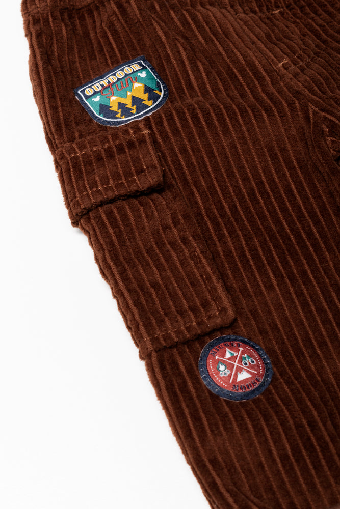 Mickey Mouse Long Corduroy Pants Brown (2)