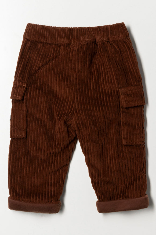 Mickey Mouse Long Corduroy Pants Brown (3)