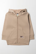 Zip Through Hooded Tracktop Natural