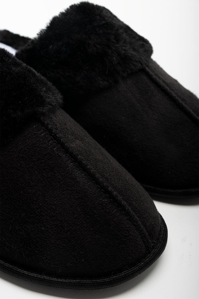 Seam Slipper Black (2)