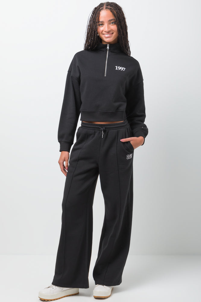 Wide Leg Jogger Black