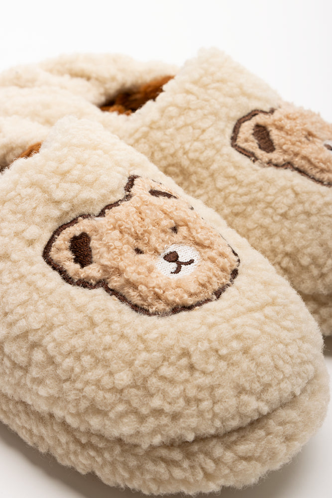 Teddy Slippers Natural (2)