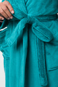 Shawl Collar Gown Blue (3)