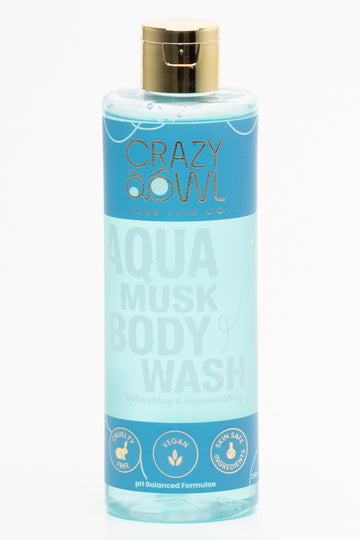 Crazy Owl Aqua Musk Body Wash Light Blue 250ml