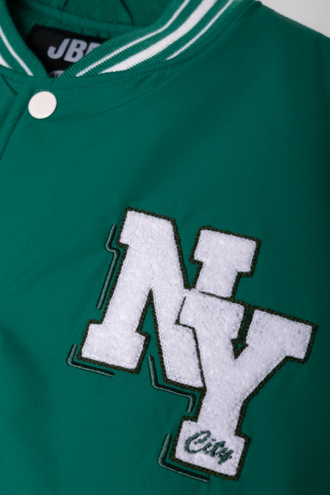 Baseball Jacket Green And White (2)