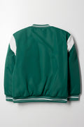 Baseball Jacket Green And White (3)