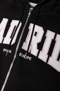 Madrid Hooded Crop Zip Up Tracktop Black (1)