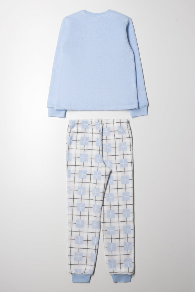 Fleece Pyjamas Set Blue (3)