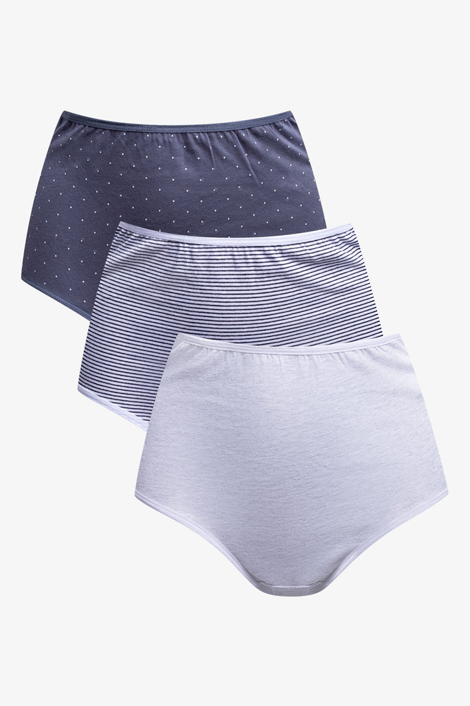 3 Pack Briefs Blue and Ice Melange