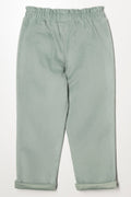 Paperbag Cord Pants Sage (2)