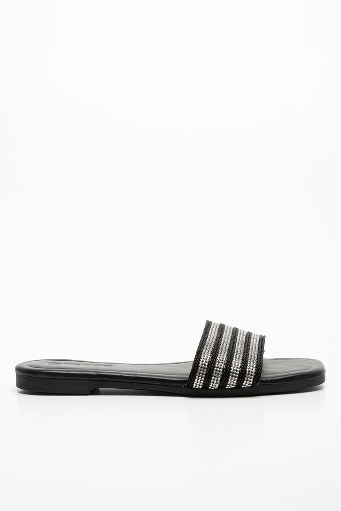 Diamante Sandal Black (1)