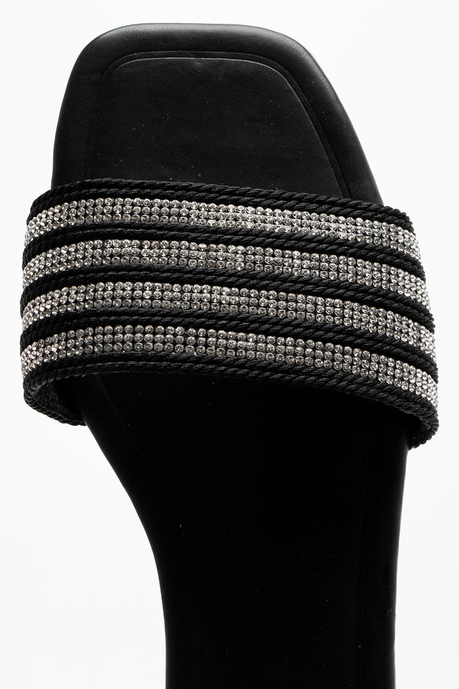 Diamante Sandal Black (4)