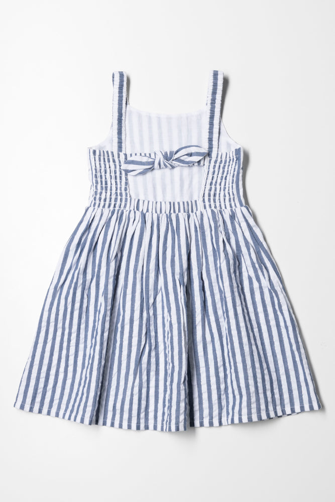 Stripe Dress White And Blue (2)