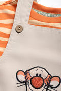 Tigger Dungaree Set Natural And Orange (1)