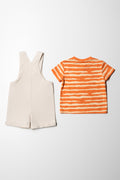 Tigger Dungaree Set Natural And Orange (6)