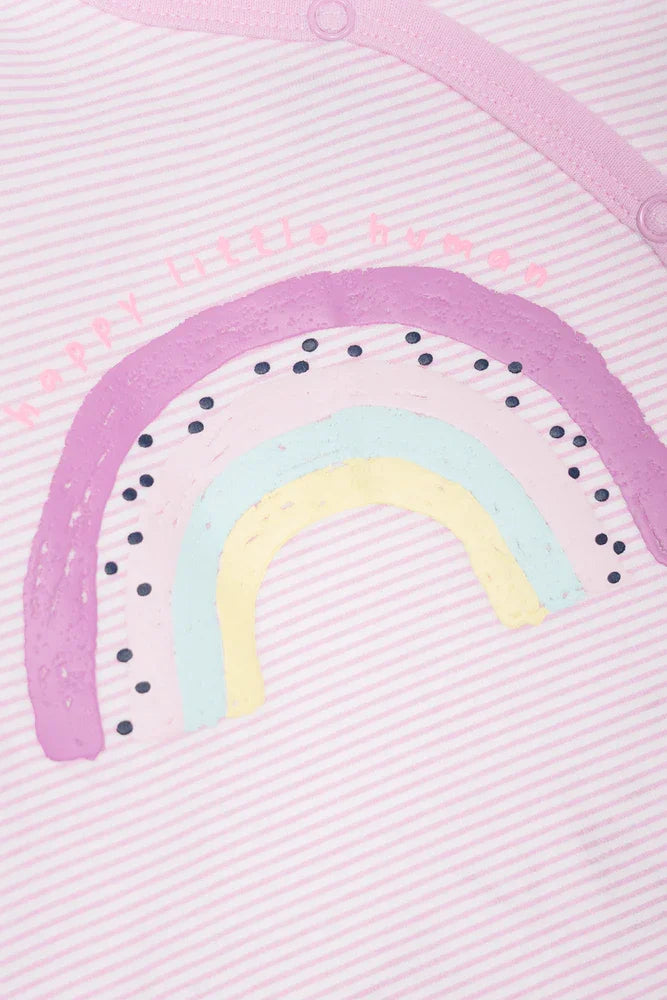 3 Pack Babygrows Pink (1)