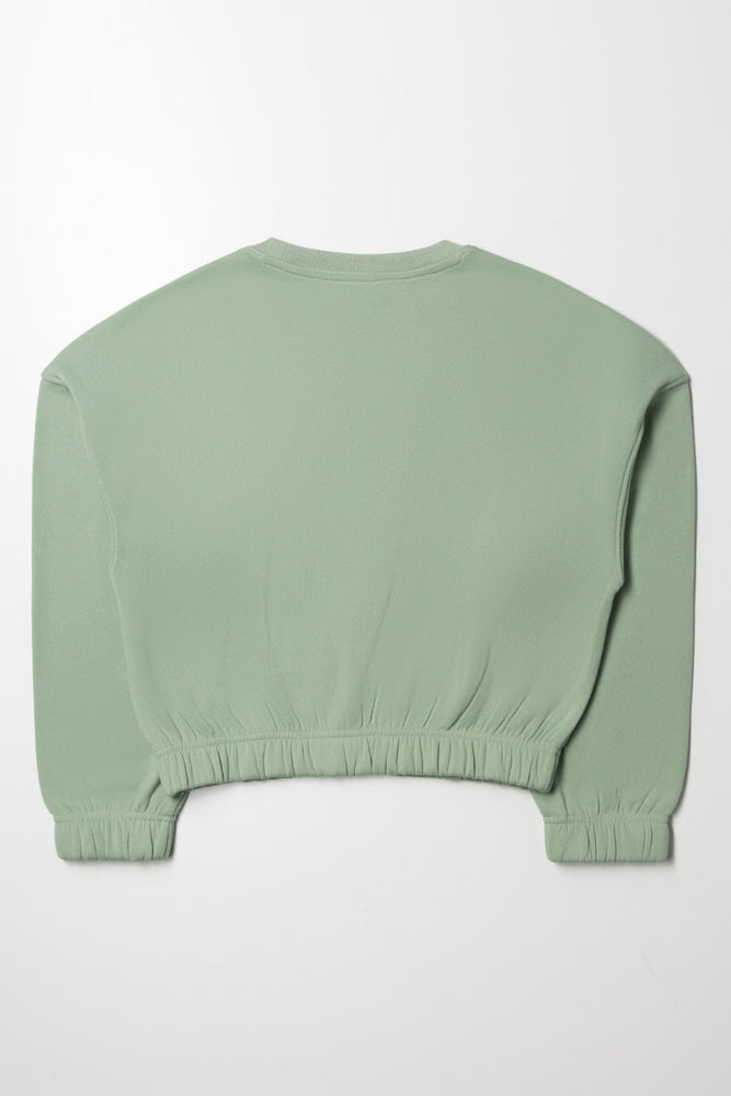 Crew Neck Tracktop Green (2)