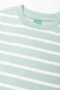 Stripe Long Sleeve T-Shirt Green (1)