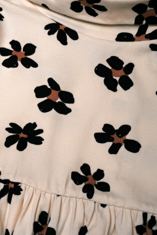 2 Pack Poloneck Dress Black And Natural (2)
