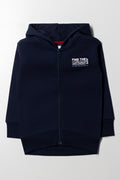 Zip Through Tracktop Navy