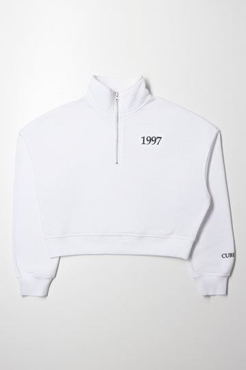 Quarter Zip Top Cream