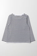 Stripe Long Sleeve T-Shirt Black (2)