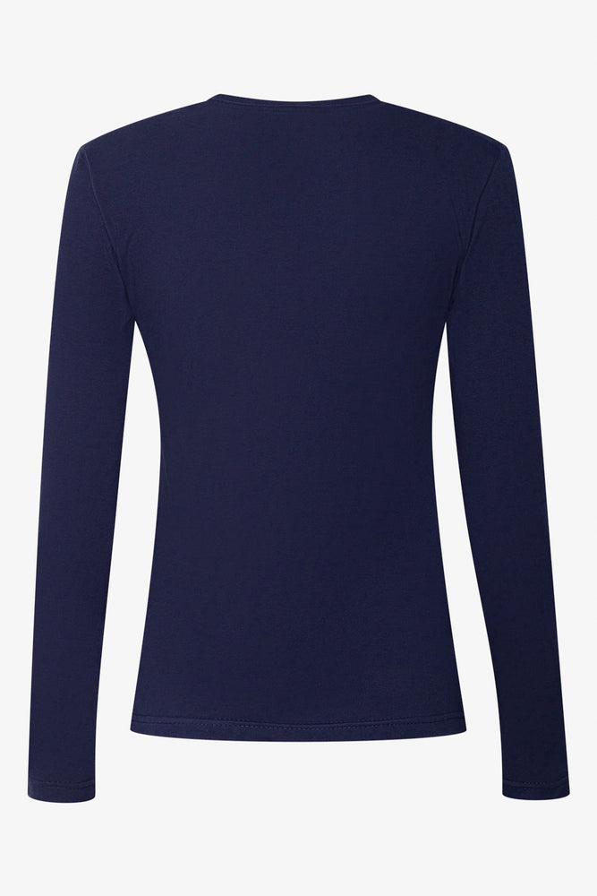 Long Sleeve Crew Neck T-Shirt Navy