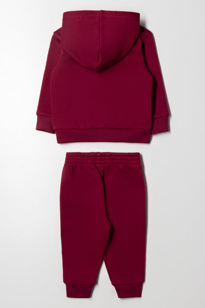 Hooded Tracksuit Burgundy (3)