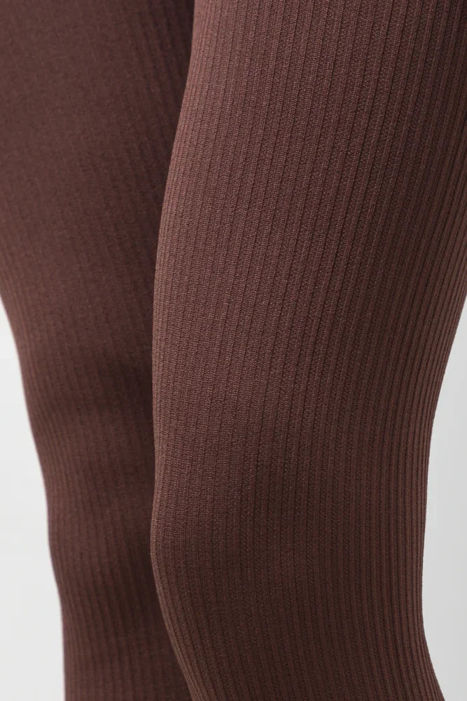 Wide Waist Leggings Brown (4)