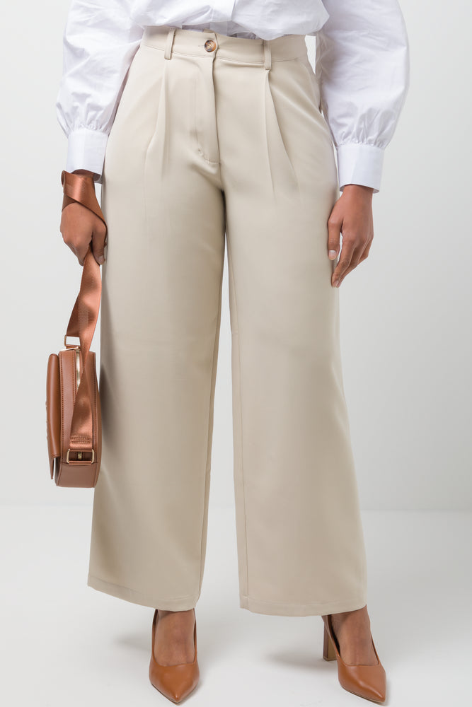 Wide Leg Pants Natural (1)