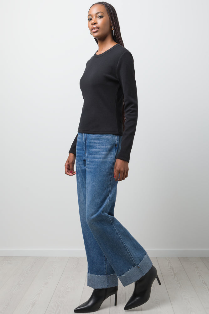 Rib T-Shirt Black