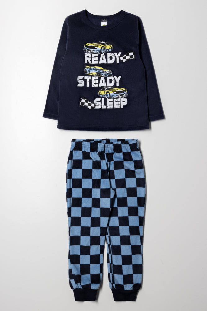 Racing Car Long Sleeve Pyjamas Navy