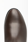 Buckle Trim Boots Brown (4)