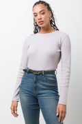 Rib T-Shirt Cream