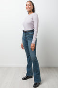Rib T-Shirt Cream (1)