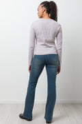 Rib T-Shirt Cream (2)