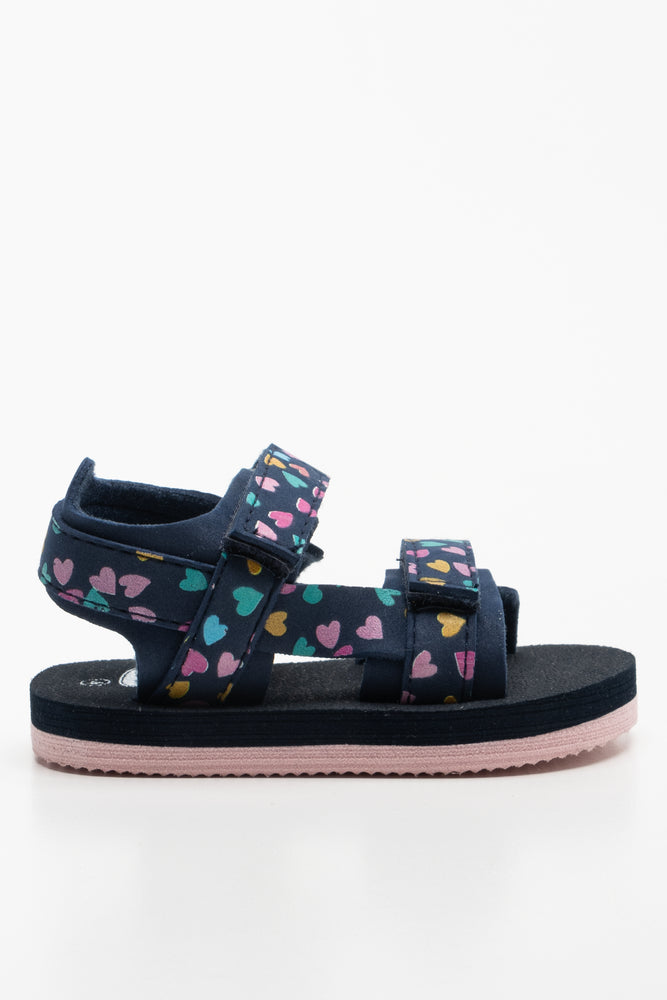 Heart Sandal Navy