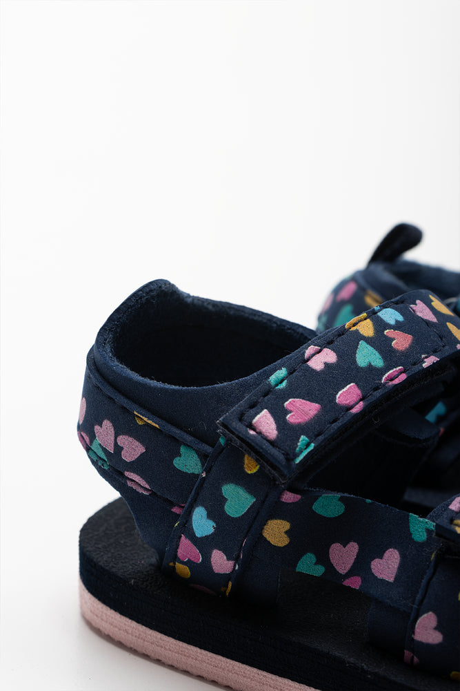 Heart Sandal Navy (3)