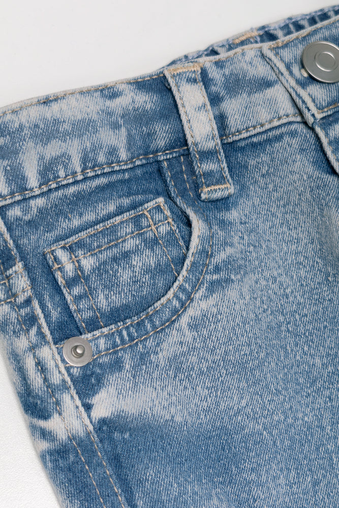 Rip And Repaired Skinny Denim Jeans Blue (1)