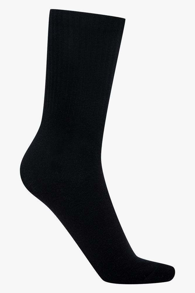 3 Packs Rib Socks Black