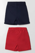 2 Pack Shorts Navy & Red (2)