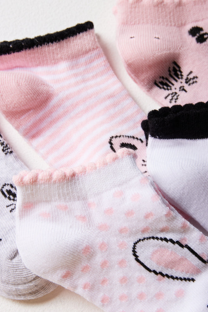 5 Pack Low Leg Socks Multi