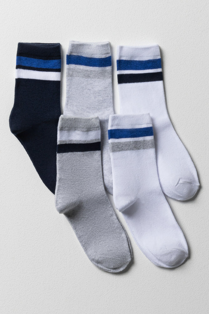 5 Pack Socks Blue