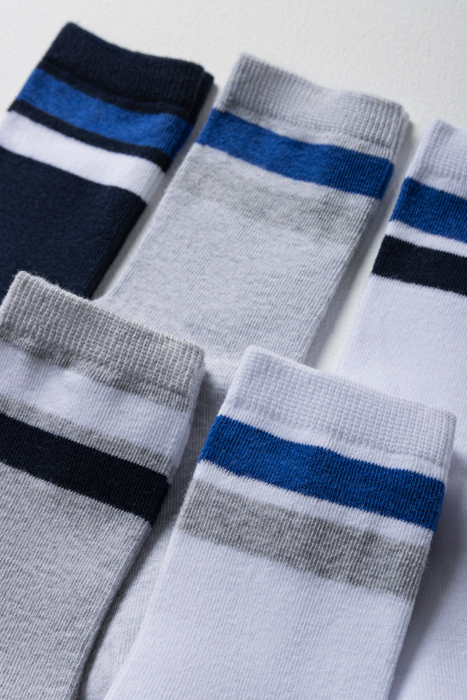 5 Pack Socks Blue