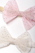 2 Pack Headband Pink And Cream (1)