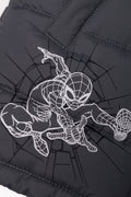 Spider-Man Puffer Parka Jacket Grey (3)